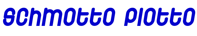 Schmotto Plotto шрифт